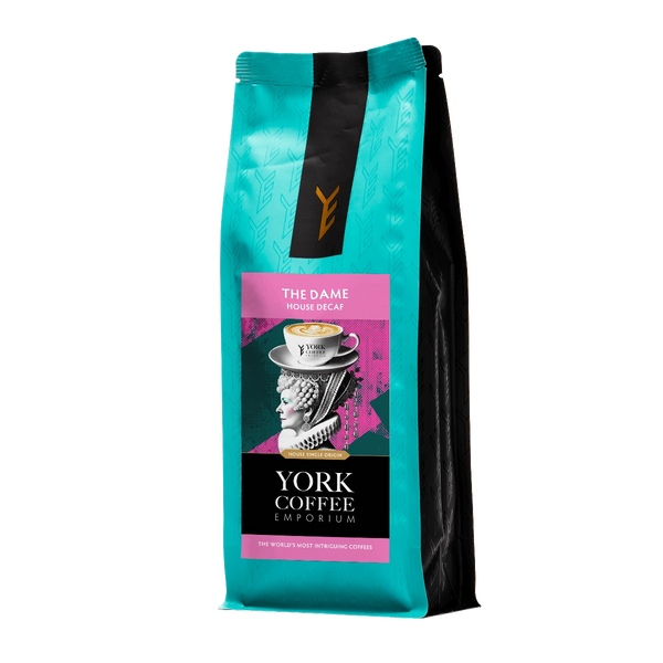 The Dame Swiss Water Decaf coffee beans