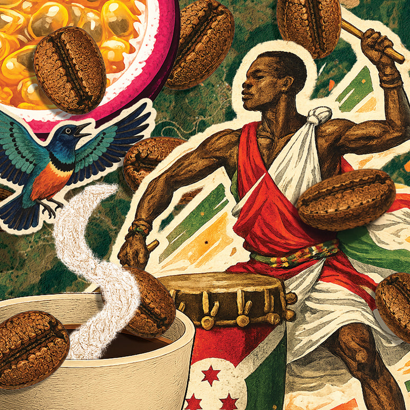Burundi Migoti Coffee artwork by Daniel Easton