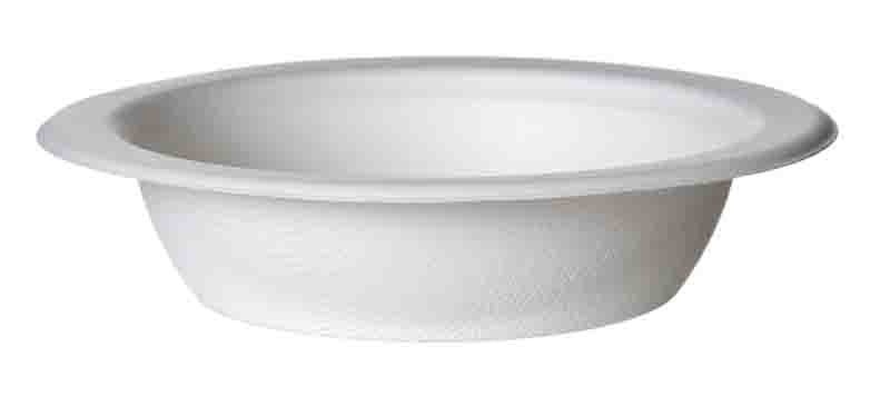 Bagasse Bowl Round (454ml/16oz) White